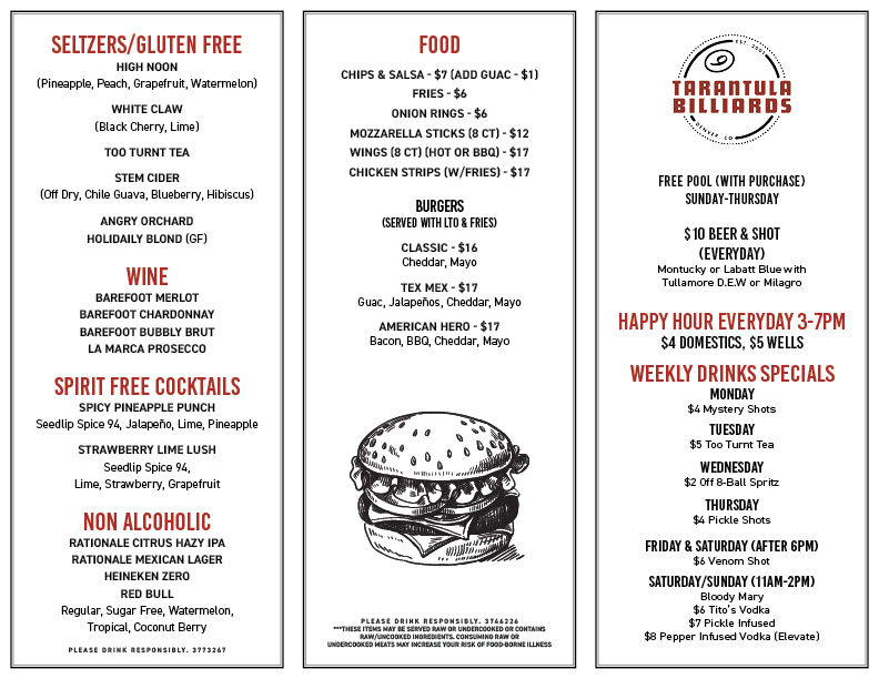 Menu 2025